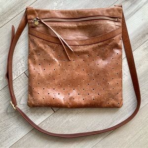Hobo the original Flannery Leather Crossbody bag/purse. Color Henna.